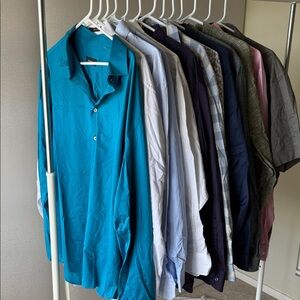 Lot of 13 Men’s Dress Shirt, size XXL, various colors